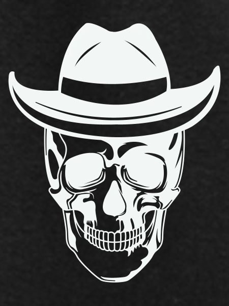 Skull with sunglasses