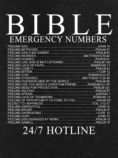 bible emergency numbers