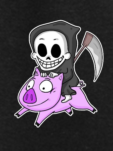 Grim Reaper and Pig