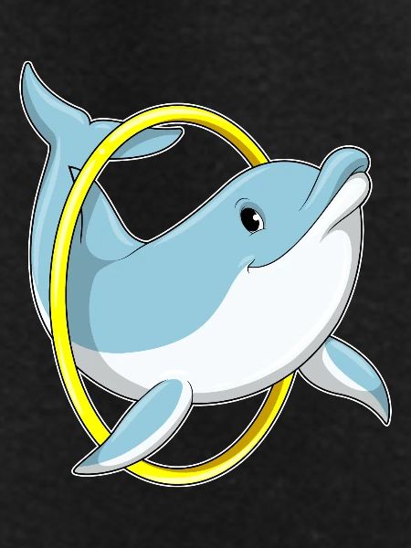 Dolphin with ring