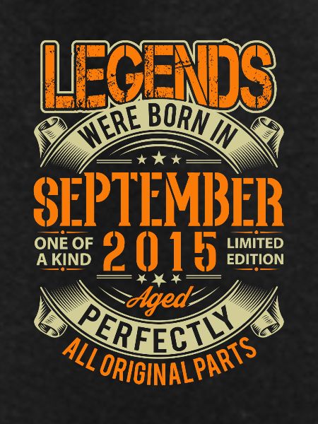 2015 September Birthday Legend