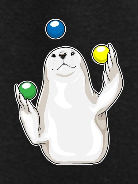 Seal juggler juggling