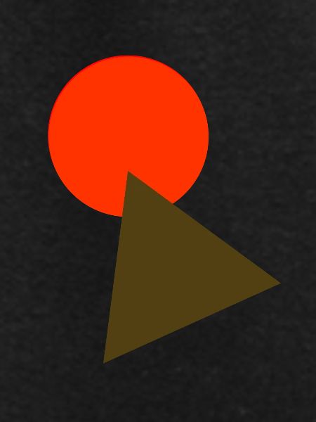circle and triangle