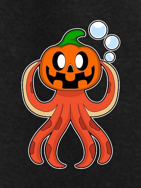 Octopus Halloween Pumpkin