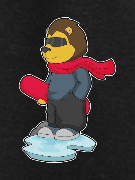 Löwe Snowboarder Snowboard