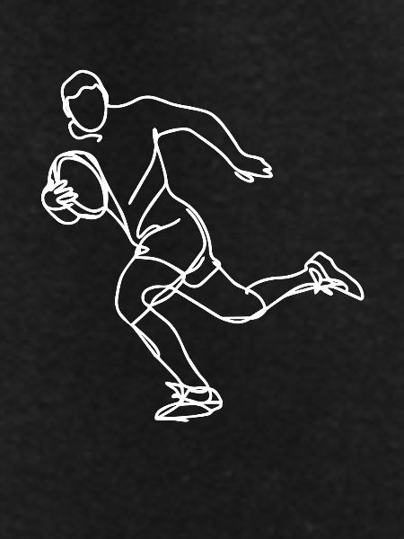 Rugby Player Drawing