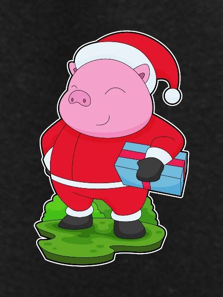 Pig Christmas Package