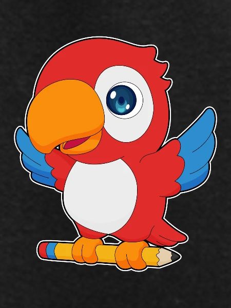 Parrot Pupil Pencil School