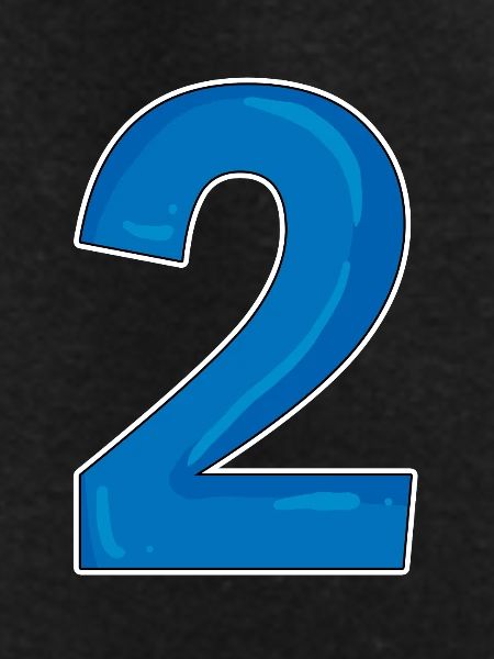 Two - 2 - Number Number