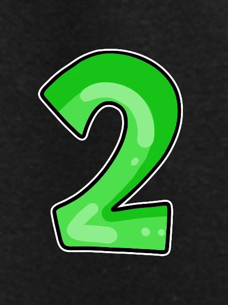 Two - 2 - Number Number