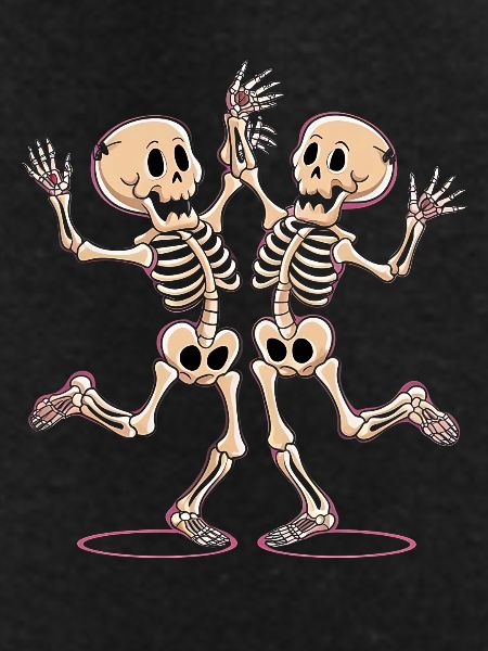Cheerful Dance Skeleton Figures