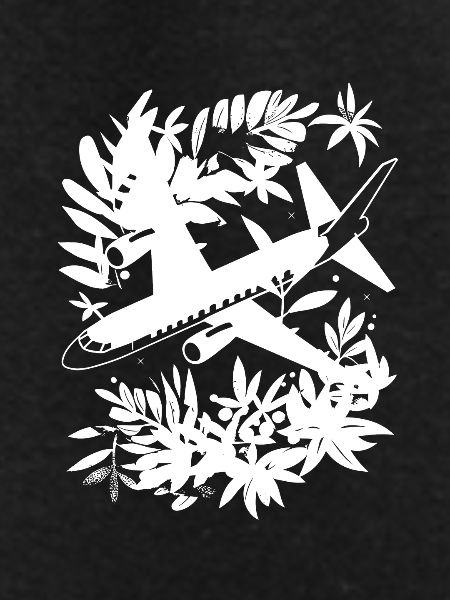 Airplane Comic Style