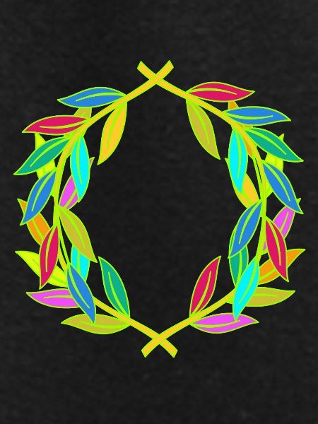 Rainbow Laurel Wreath Laurel