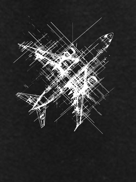Airplane Line Art