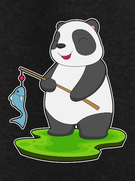 Panda Angler Fish Fishing