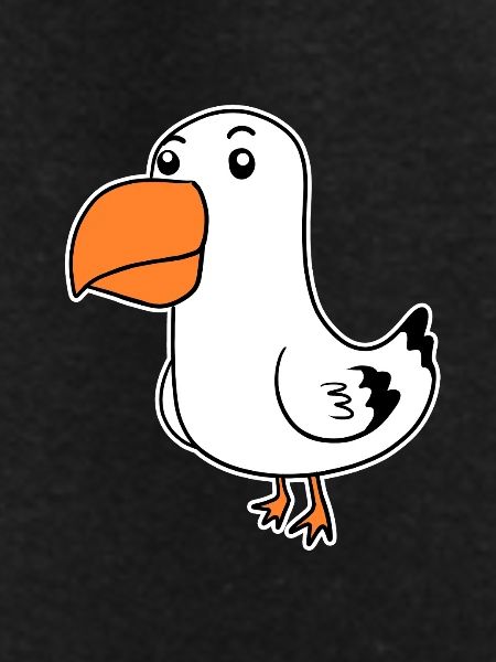 Cute Seagull Cartoon