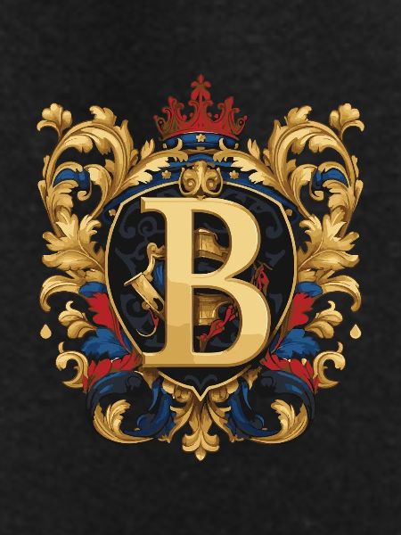 B Letter Name Crown