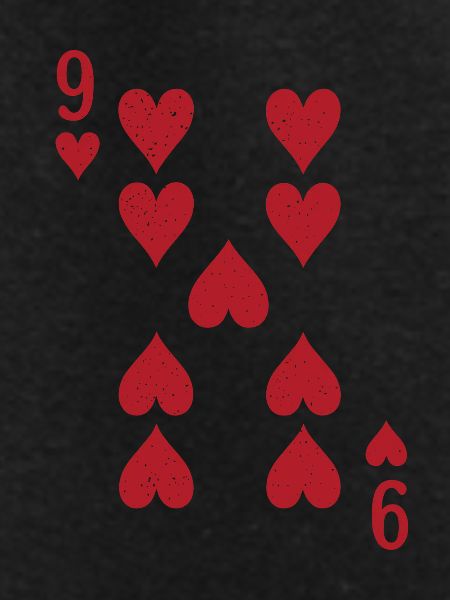 Nine Hearts Card