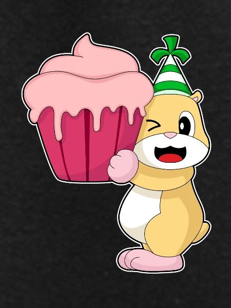 Hamster Birthday Cupcake