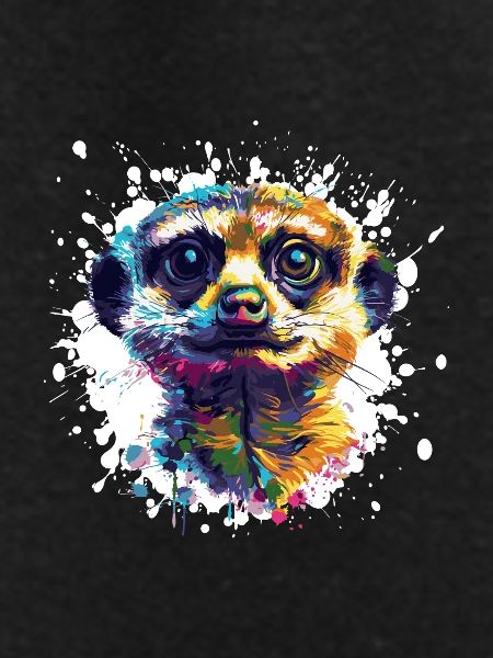 Meerkat Portrait Splash