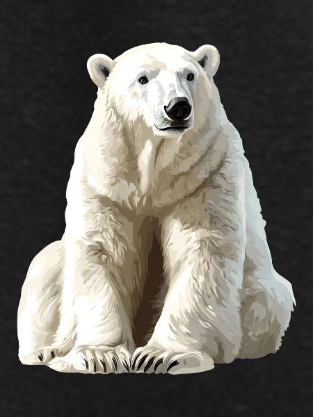 Polarbär im Eislicht