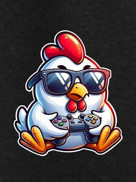 Gamer Chicken with Controller