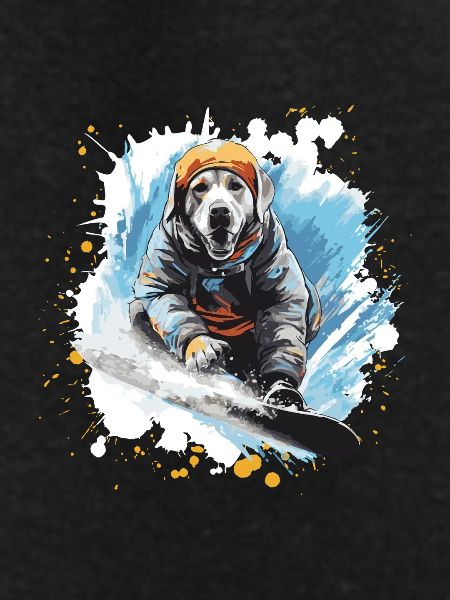 Labrador Dog Snowboard