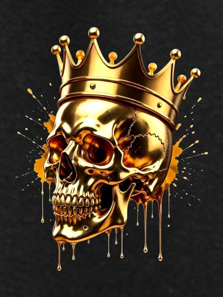 GOLDEN IMPERIAL SKULL