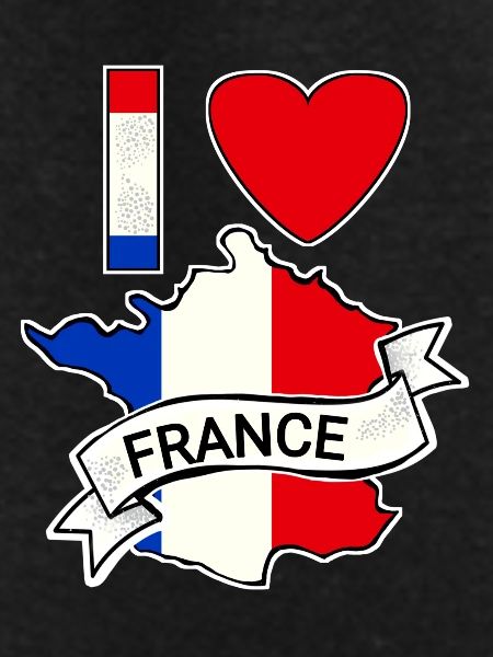 France - Flag - Map