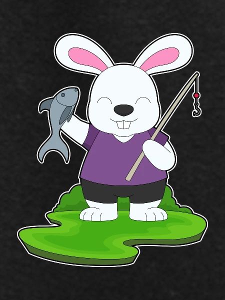Bunny Angler Fish Fishing