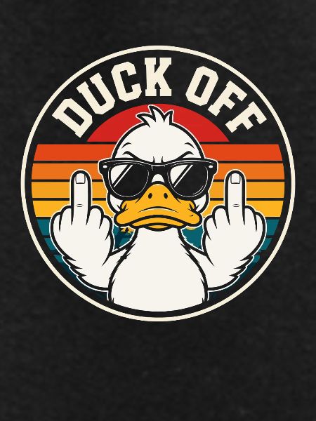 Duck Off Retro Sunset