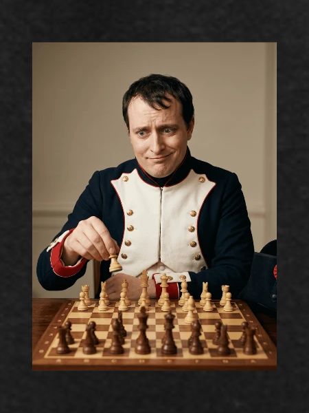 Napoleon plays chess.