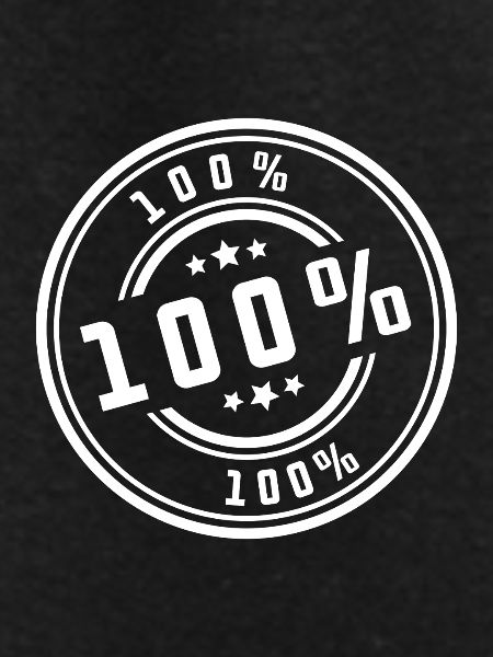 100% Percent Stamp