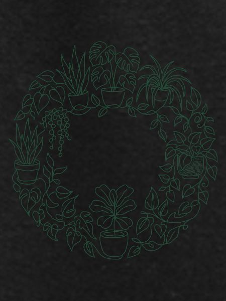 Green plant wreath