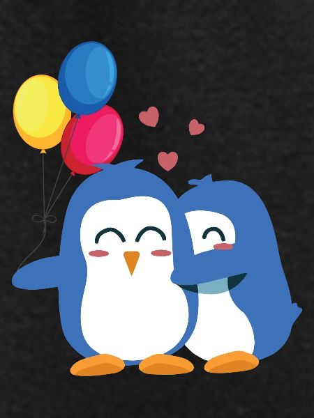 Penguins with Balloons