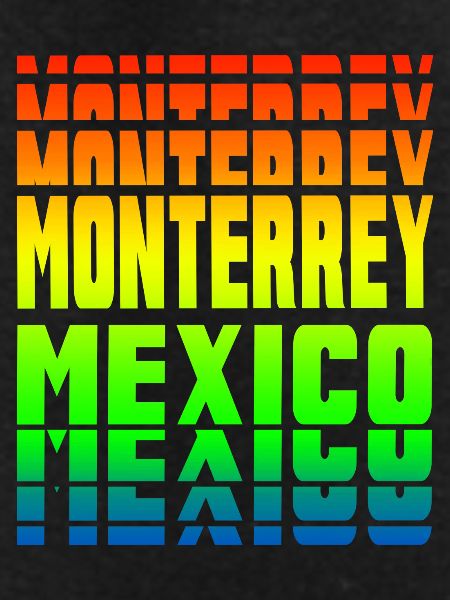 Monterrey Mexico rainbow design