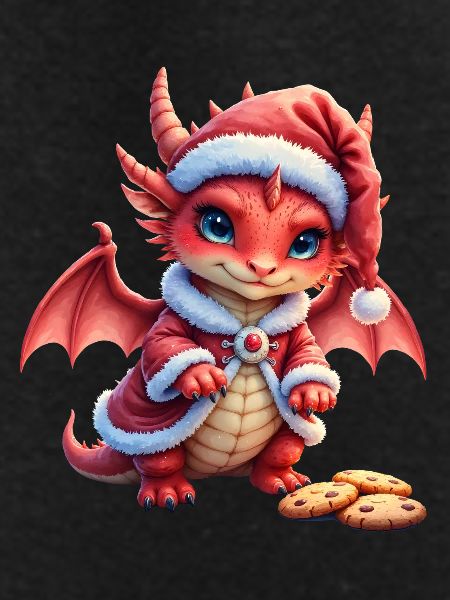 Plush Christmas Dragon