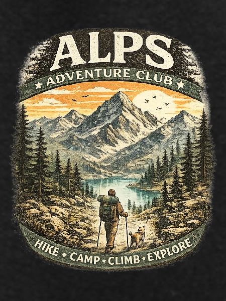 Alps Adventure Patch Mountains