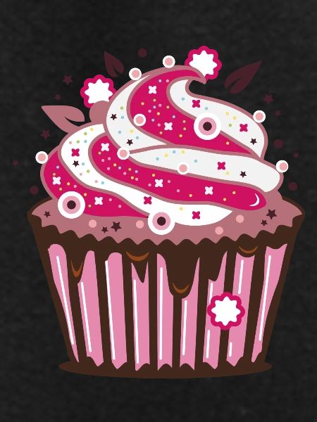 A cupcake with frosting