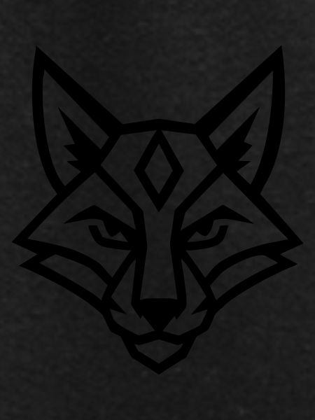 Stylized geometric fox