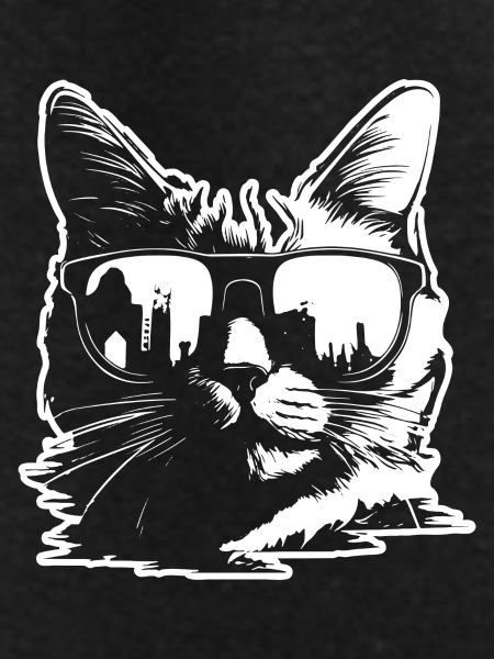 Sunglasses Cat Illustration