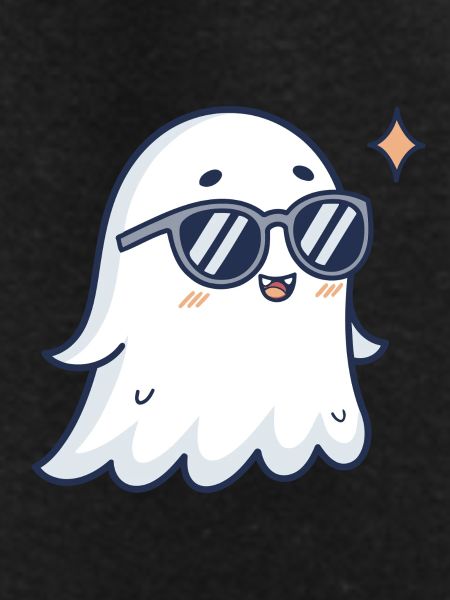 Chic ghost with glasses