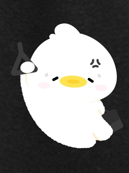 Sleepy Fluffy Duck 