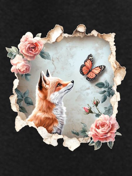 Fox with Butterfly