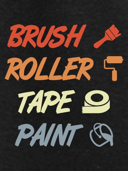 Brush Roller Tape Paint