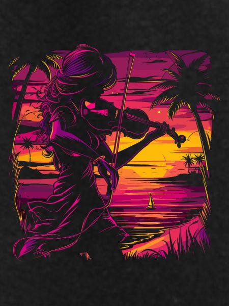 Violinist Synthwave