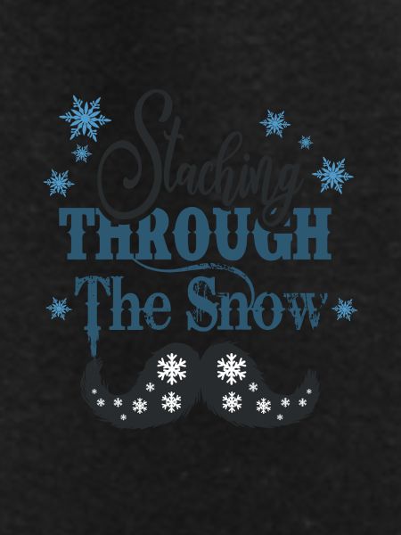 staching through the snow