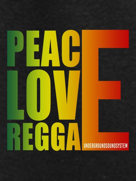 Peace Love Reggae Gradient