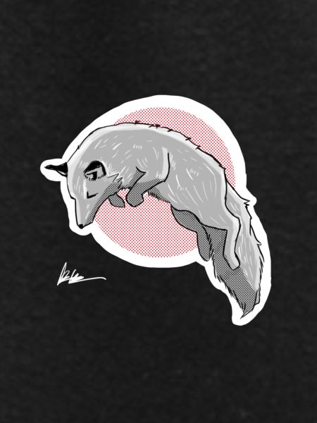 hunting snow fox