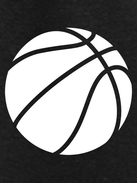 Basketball logo white
